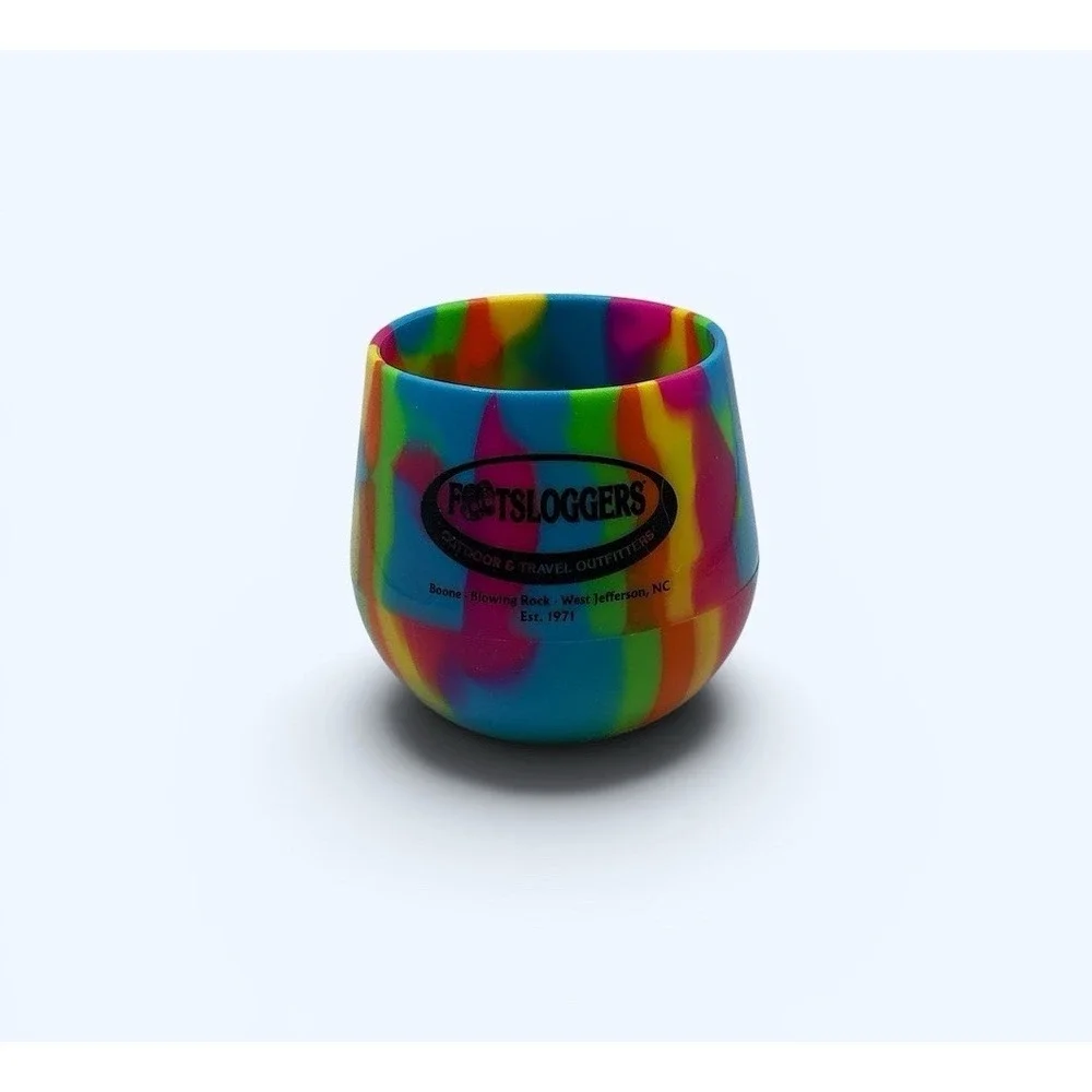 SILIPINT 14oz TUMBLER FOOTSLOGGERS RAINBOW SWIRL‎